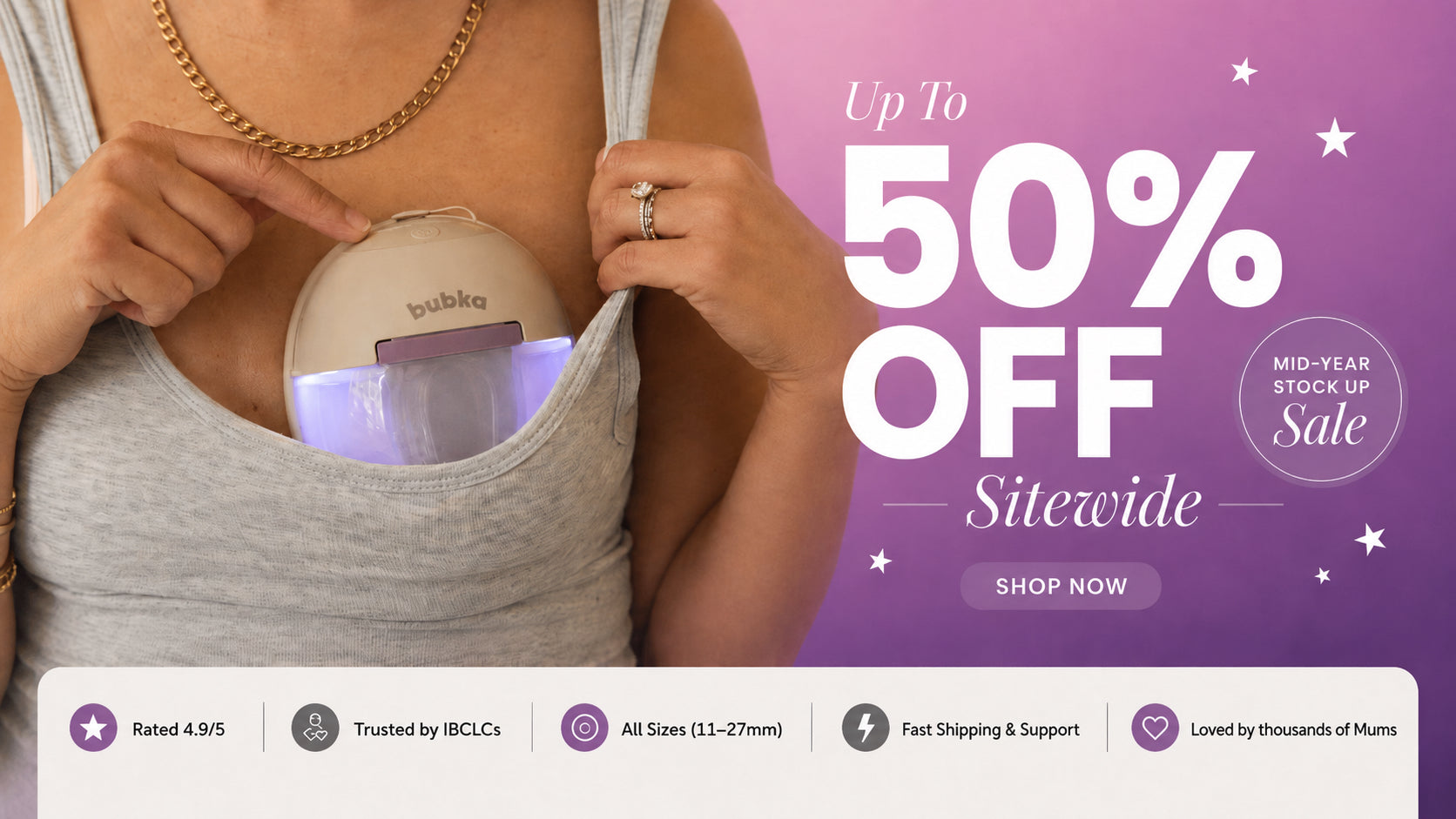 EOFY Sale  up to  50% off sale offer breastfeeding