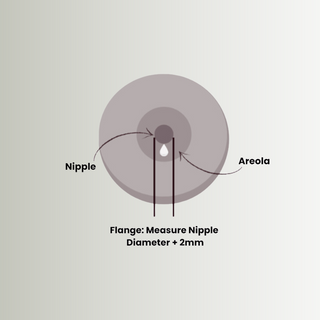 Bubka Pro 2 Wearable Electric Breast Pump shown with 6 flange sizes for a perfect fit.
