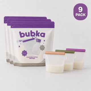 Silicone Store & Snack Milk Bags - Bubka