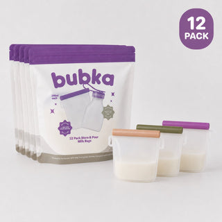 Silicone Store & Snack Milk Bags - Bubka