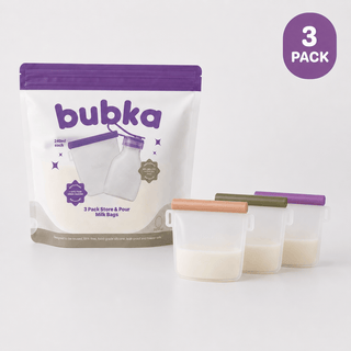 Silicone Store & Snack Milk Bags - Bubka